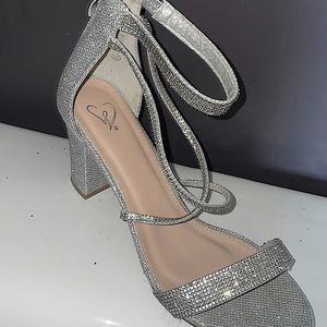 Windsor Rhinestone block heels